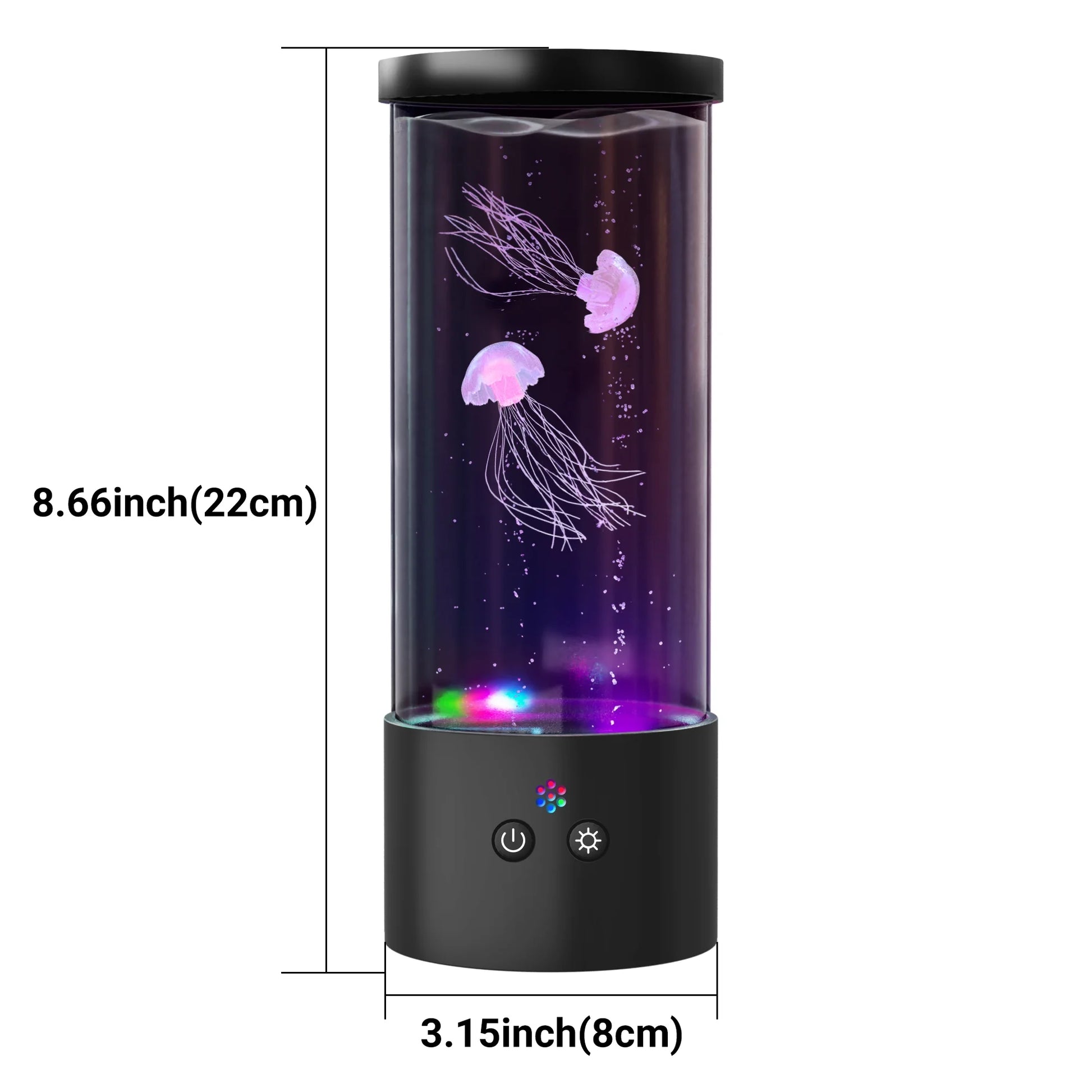 RGB Electric Jellyfish Night Light Lamp with Many Color Changing and Motion Effects, Home Deco for Room Mood Light for Relax